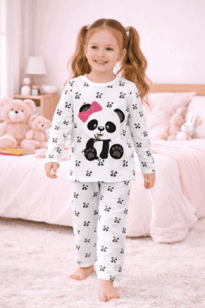 Pijama Manga Longa Ursinha Panda Ref: 00767UP