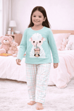 Pijama Manga Longa Ovelinhas Ref:23426OV