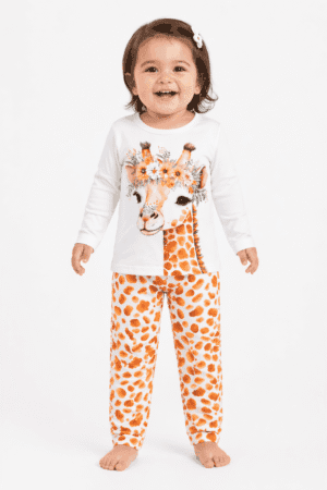 Pijama Manga Longa Girafinha Ref: 23675G