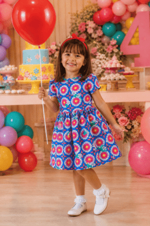Vestido Cecil Florido  Ref 8409