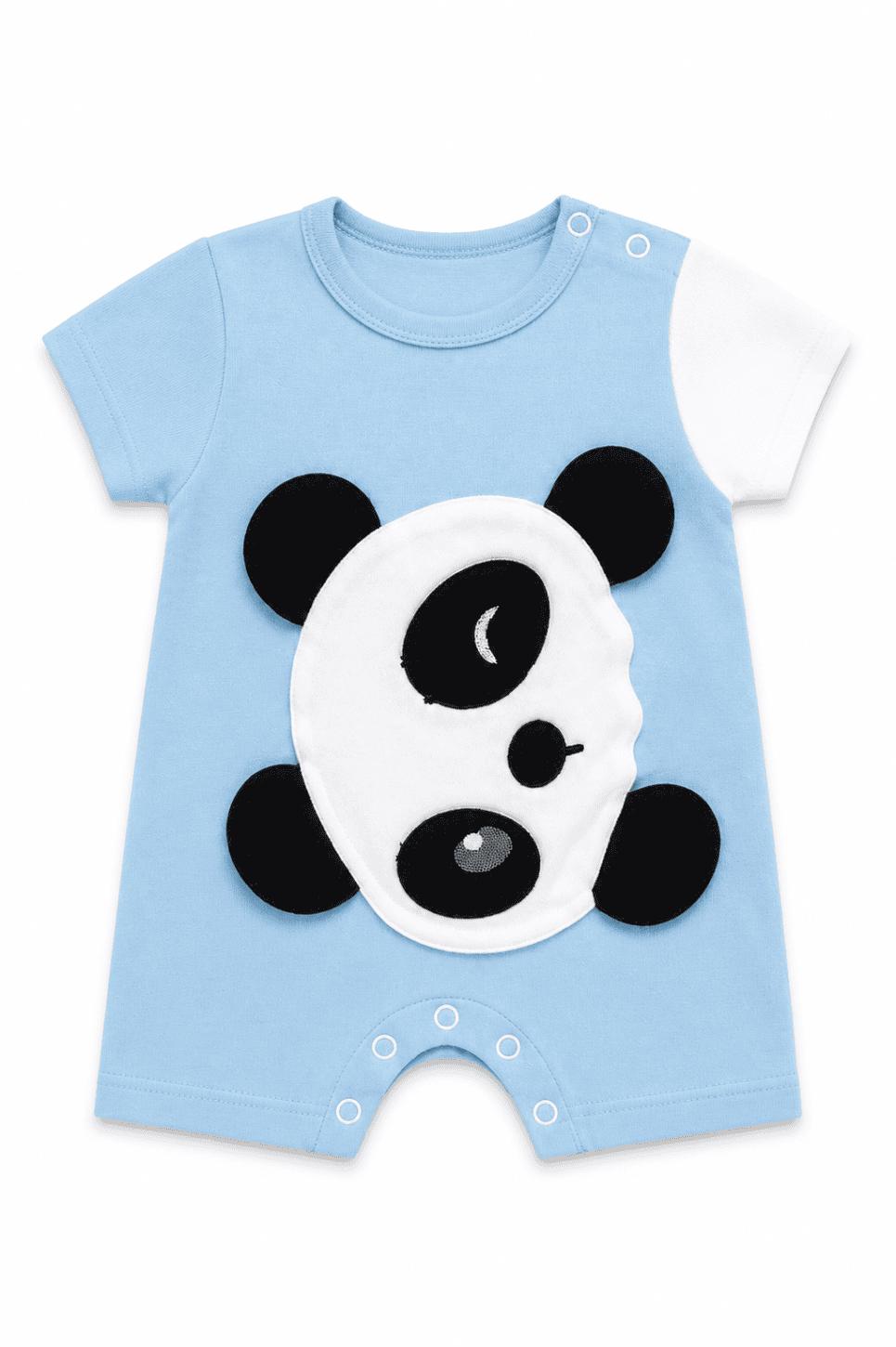 Body Verão Bichinhos - Panda Azul Ref: 1029 - Imagem 4
